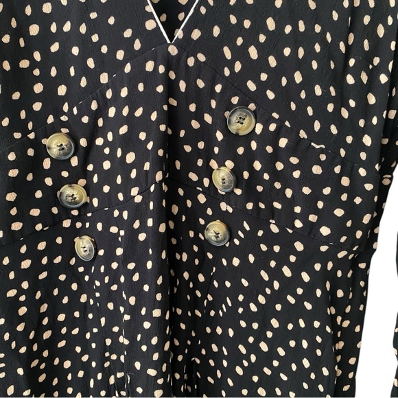 Top Shop Button Front Polka Dot Chiffon Dress I Size: 12 (US) - Picture 3 of 12